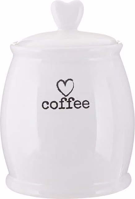 Orsina Chic Design Ceramic Coffee Canister in White and Black