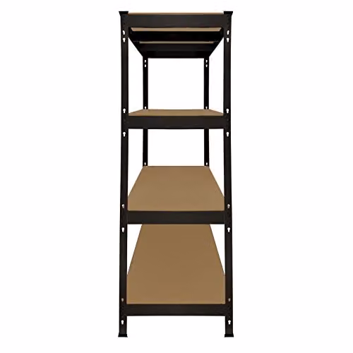 Monster Racking Q-Rax Heavy Duty Storage Shelving, Black, W/D/H: 160 x 60 x 160 cm – 3