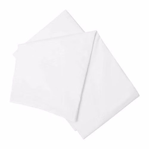 Belledorm Brushed Cotton Flannel Flat Sheet, White, W: 140 cm x L: 200 cm