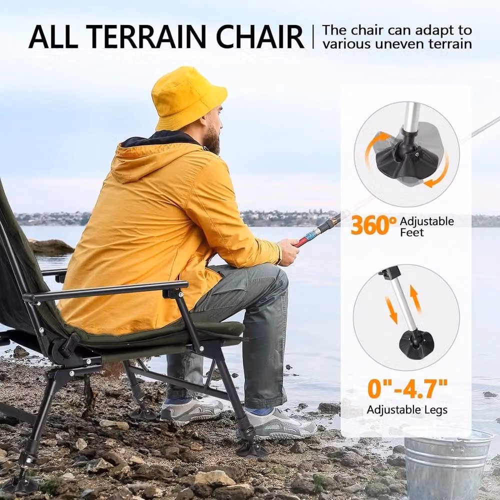 SPETLEK Portable Fishing Chair in Green – 4