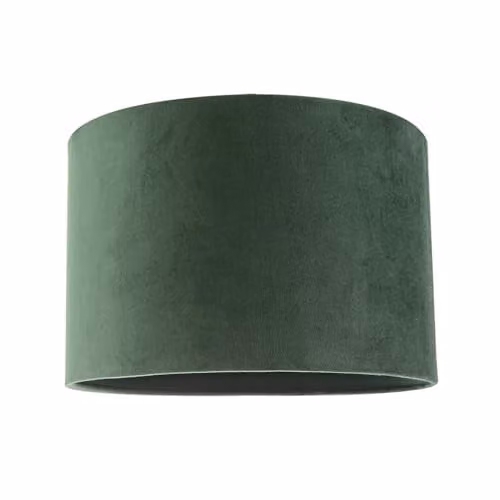Happy Homewares Modern Round Fabric Lamp Shade in Green, Diameter: 30 cm