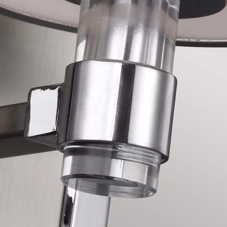 Netlighting Prospect Park Height Adjustable Indoor Wall Light in Grey and Chrome with E27 Socket
