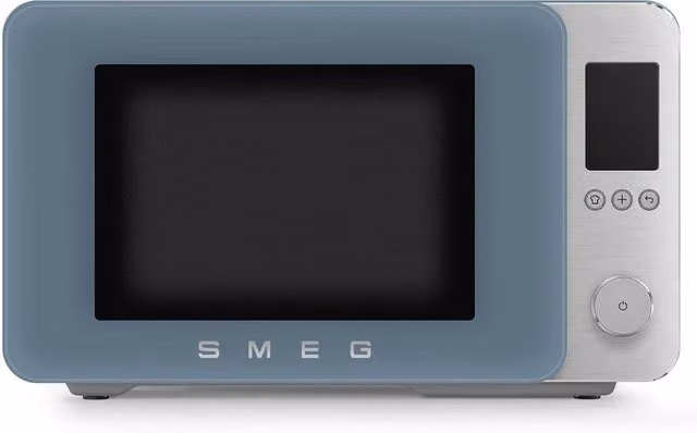 Smeg Matte Blue Convection Combi Microwave with Grill