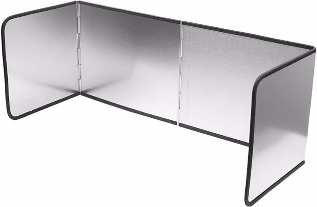 FLAVORA Grey Folding Oil Proof Splatter Screen, Rectangular, 0.6m2