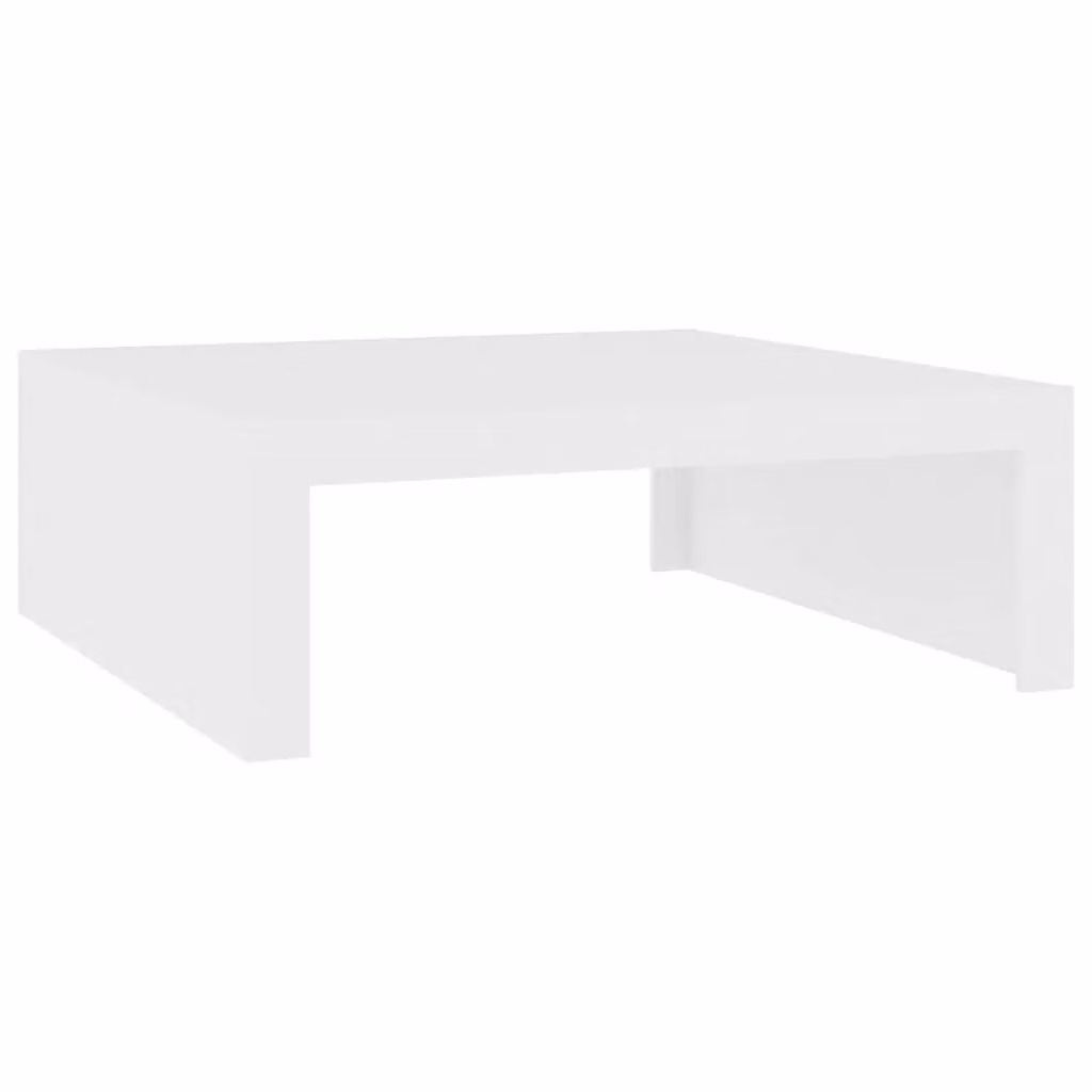 Berkfield Home Modern White Square Coffee Table, W/D/H: 100 x 100 x 35 cm – 2