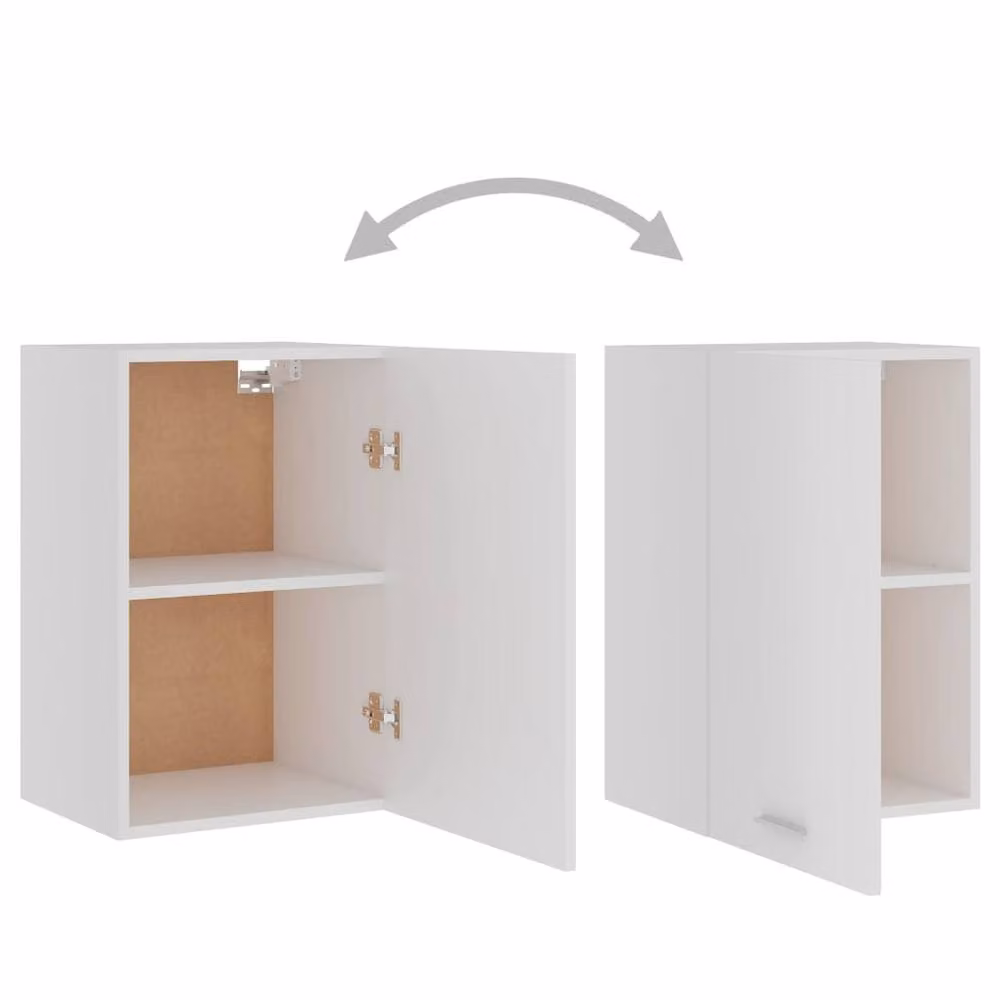 Berkfield Home White Wall Mounted Hanging Kitchen Cabinet W/D/H: 39.5 x 31 x 60 cm – 2