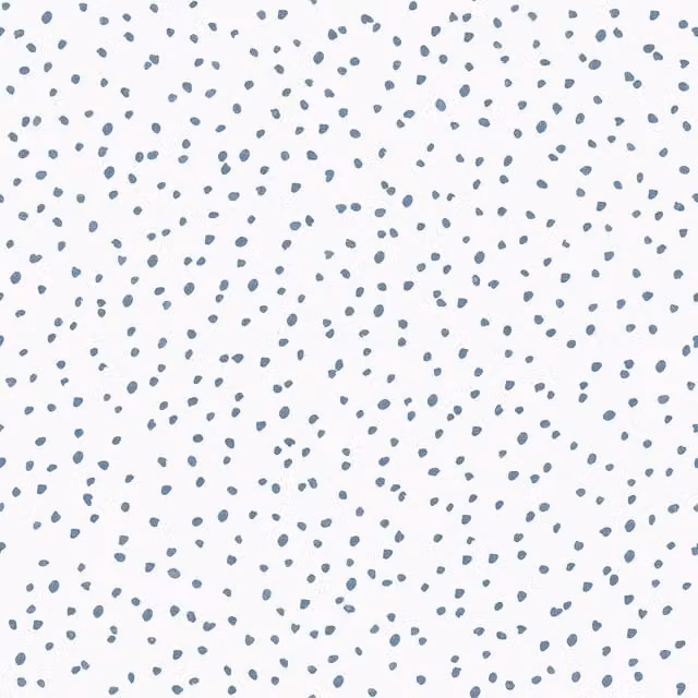 Muriva Blue Dalmatian Speckle Dots Non-Woven Wallpaper in Blue
