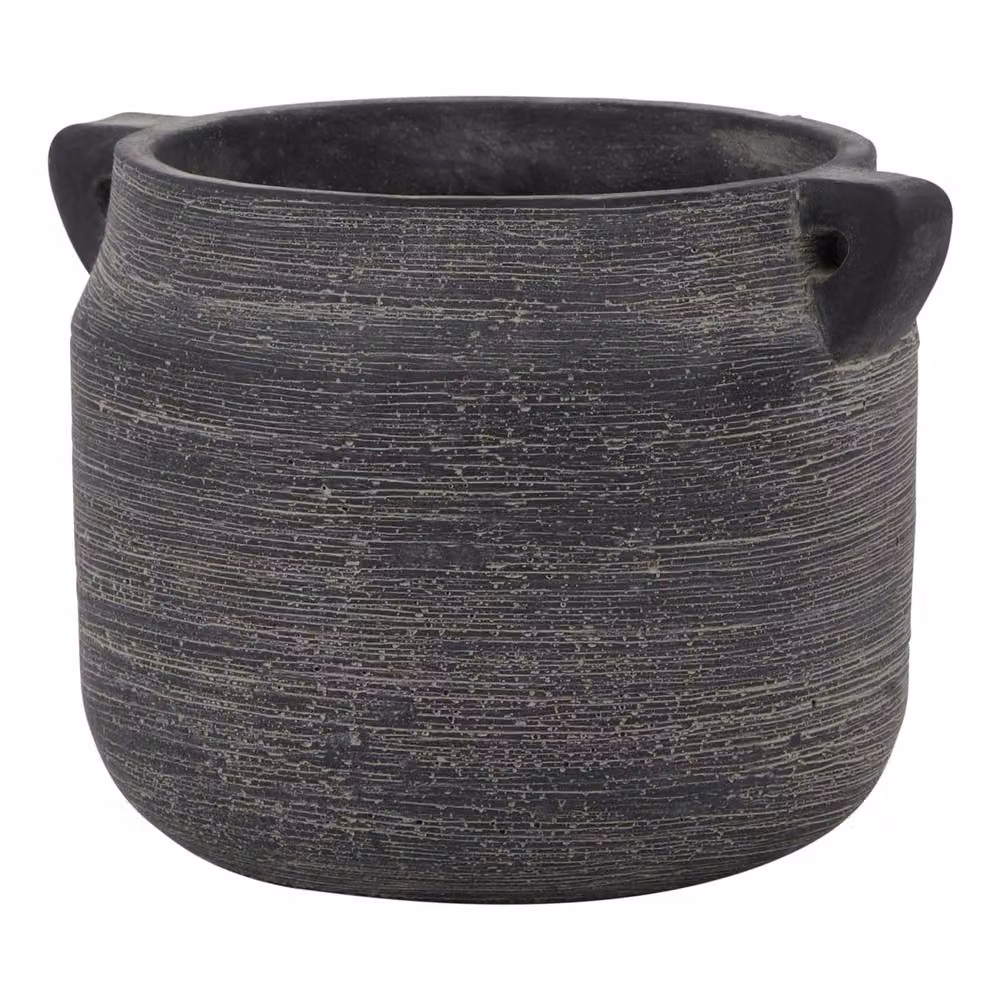 Wyld Haus Sundrift Dark Grey Hydria Stoneware Tabletop Pot, W/D/H: 18 x 15 x 18 cm – 2