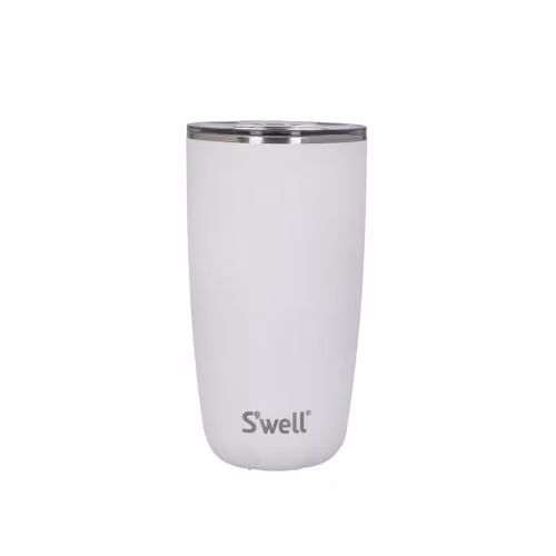 S'well Stainless Steel Tumbler with Lid, 530ml, White