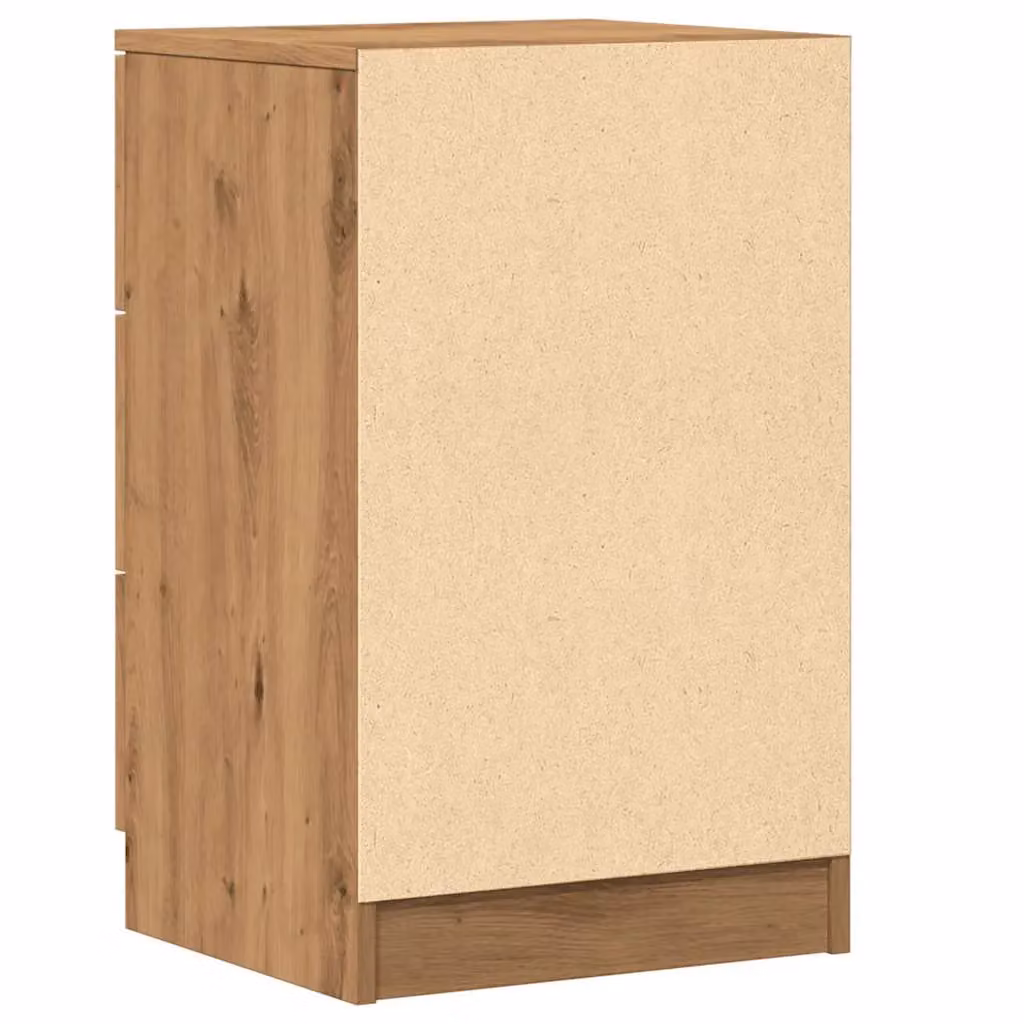 Berkfield Home Artisan Oak Bedside Cabinets, 2 Piece Set, Brown, W/D/H: 40 x 36 x 65 cm – 4