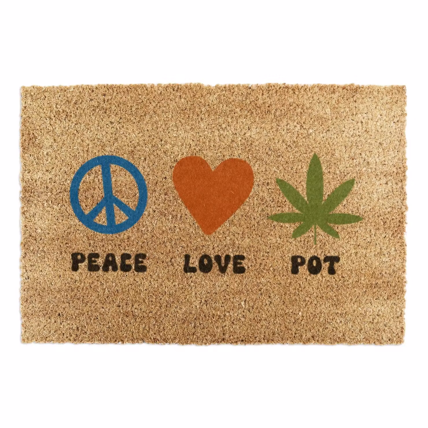 Artsy Mats Peace Love Pot Doormat in Brown, W/D: 90 x 60 cm – 2