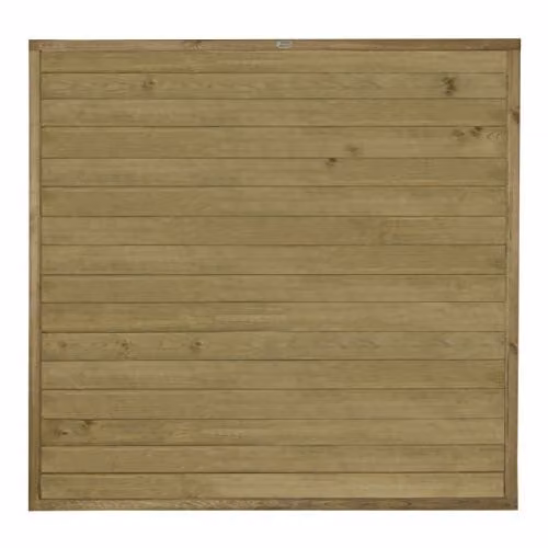 Forest Brown Impregnated Horizontal Tongue and Groove Wood Fence Board Pack of 4 – 1