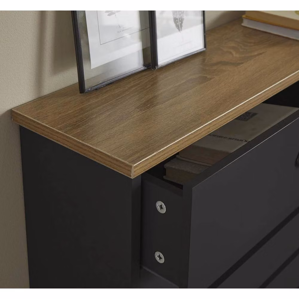 FORGEVIO Black Radiator Cover with Three Drawers – 2