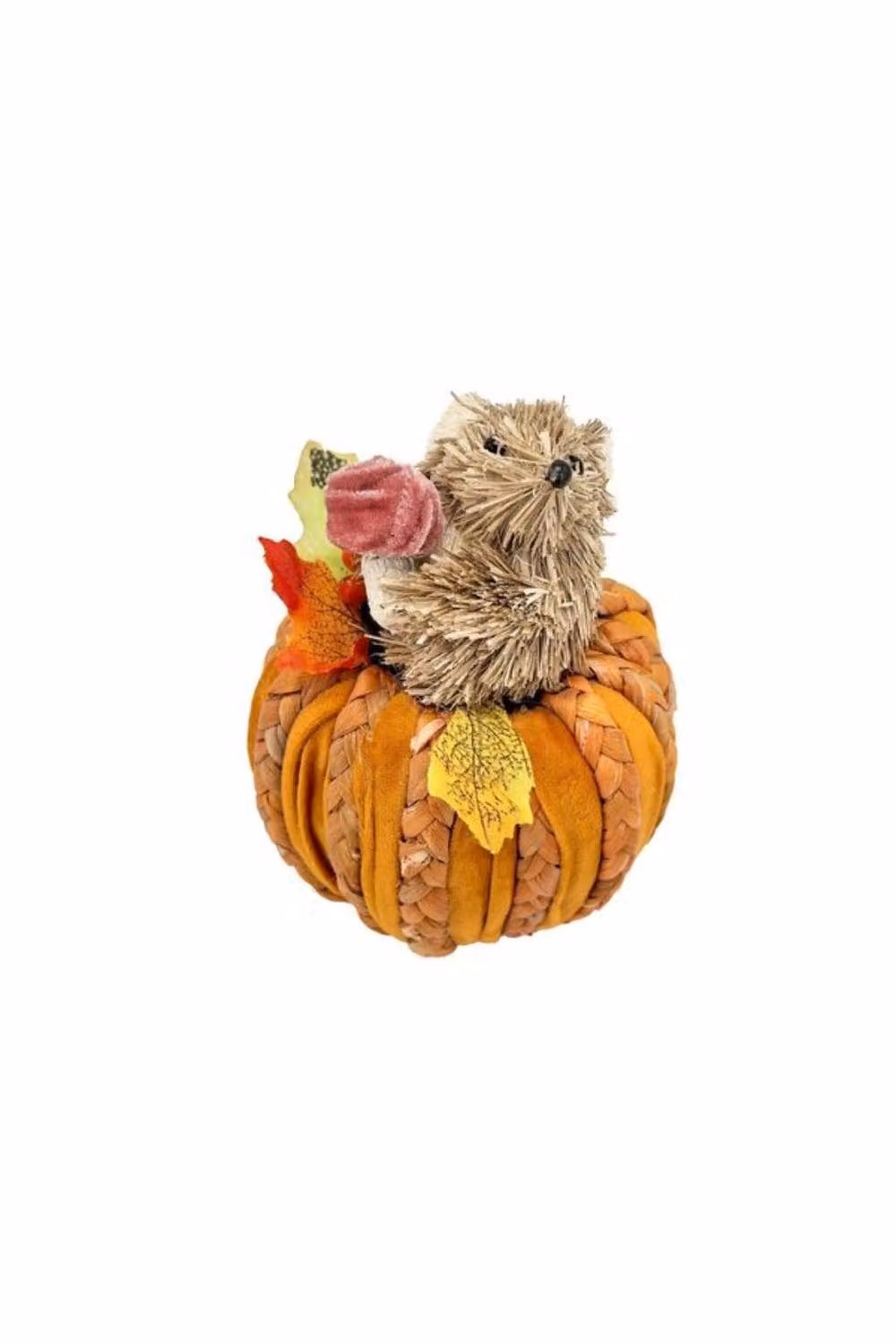 KDMD Squirrel in a Pumpkin Tabletop Decoration, Yellow, Height: 16 cm – 2
