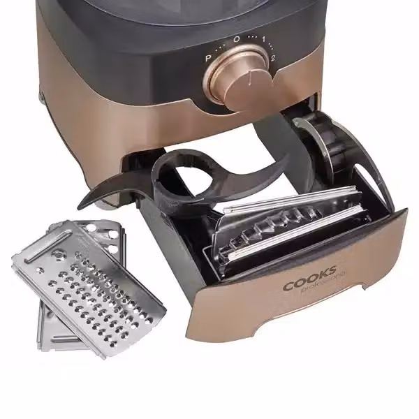 Cooks Professional 1000W Food Processor and Blender with 7 Blades in Gold – 3