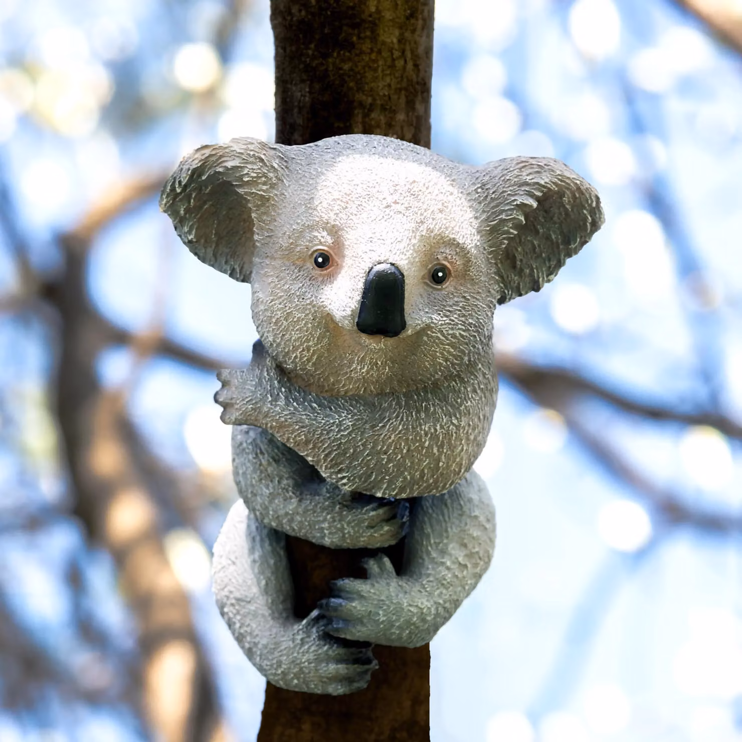 Marco Paul Tree Peeker Hugger Koala Bear Statue in Grey Resin – 5