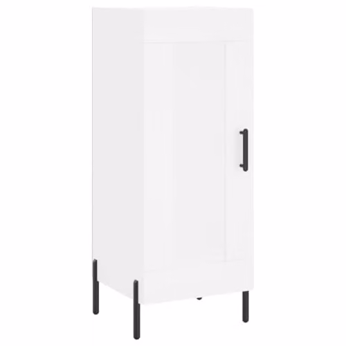 vidaXL Modern White Sideboard in Engineered Wood W/D/H: 34.5 x 34.5 x 90 cm – 1