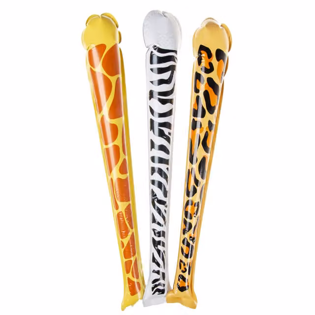 LG-Imports Single Wild Animals Print Self-Inflating Bat in White