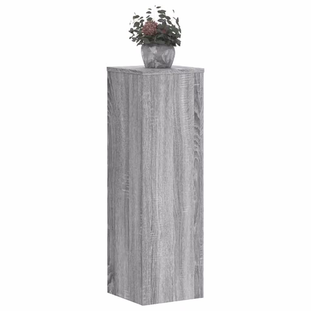Berkfield Home Set of 2 Modern Grey Plant Stands, W/D/H: 25 x 25 x 80 cm – 2