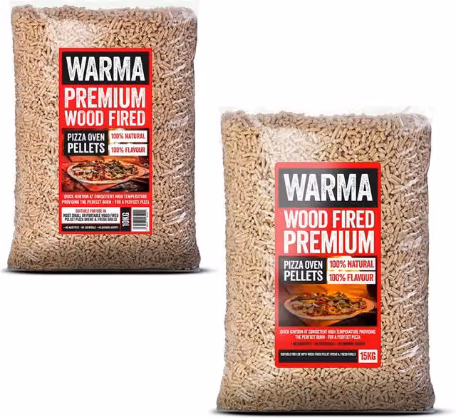 Warma Wood Pellets for Pizza Oven Cooking, 25 kg