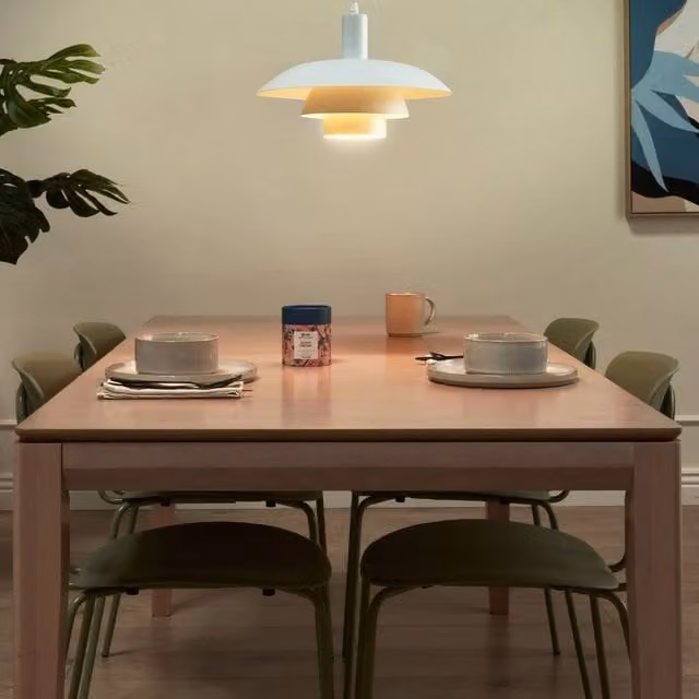 Wyld and Coco White Metal Tiered Mid-Century Pendant Lamp – 1