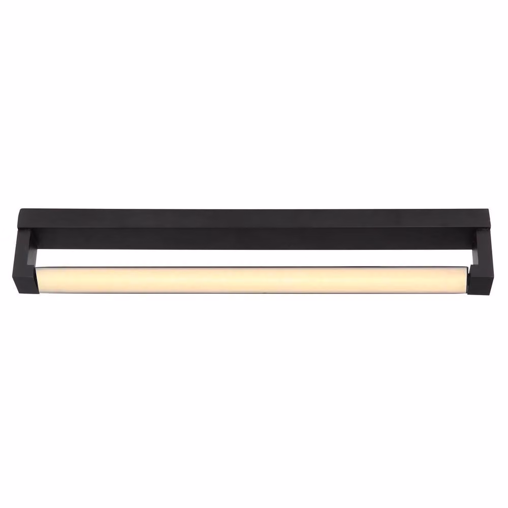 Netlighting Susi Integrated LED Wall Lamp in Matt Black, IP44 Rated, Warm White 3000K – 3