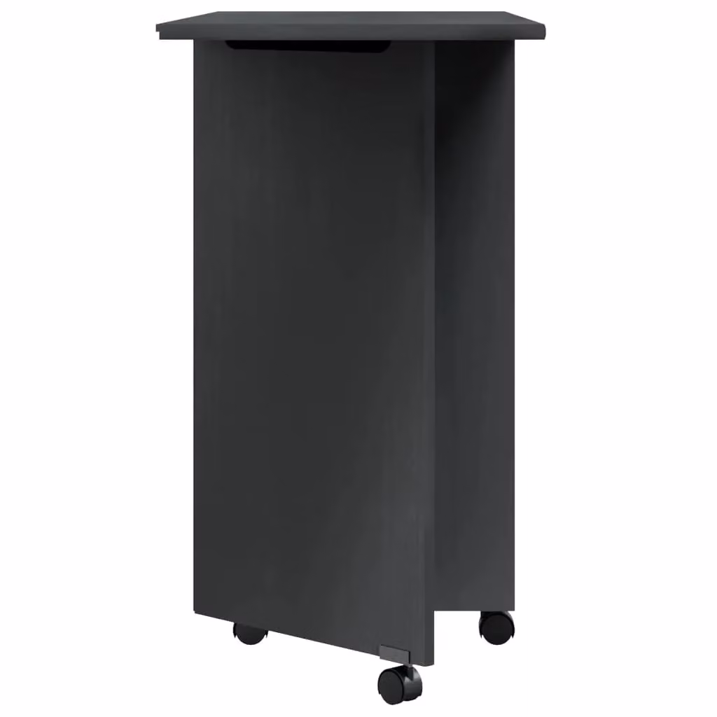 Berkfield Home Rolling Cabinet with Desk in Moss Grey Solid Pine Wood – 3