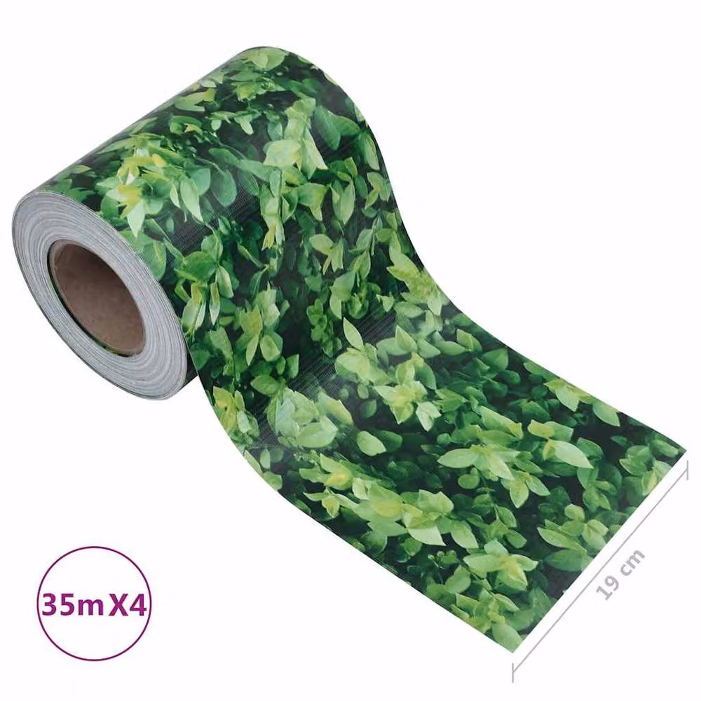 Berkfield Home Garden Privacy Screens, 4 Piece Green PVC and Polyester Set, W: 35 m, H: 0.19 m – 6