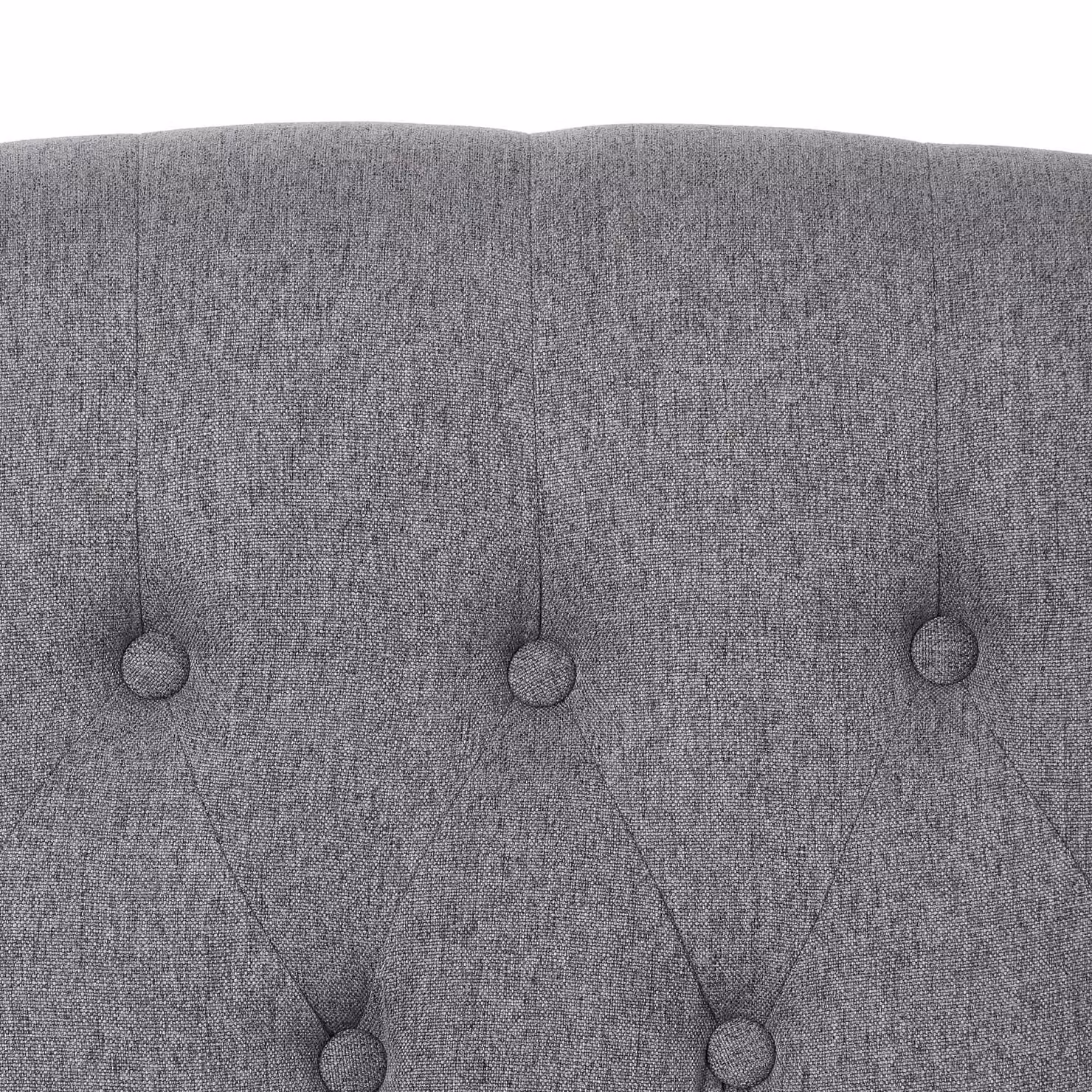 Living and Home Grey Fabric Single Upholstered Pushback Recliner Armchair – 4