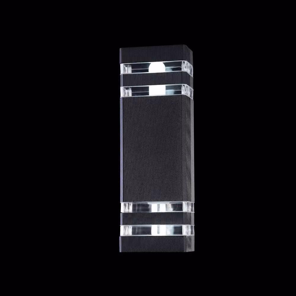 Netlighting Unter Den Linden Black 2-Light Wall Lamp with IP54 Rating and E27 Socket – 2