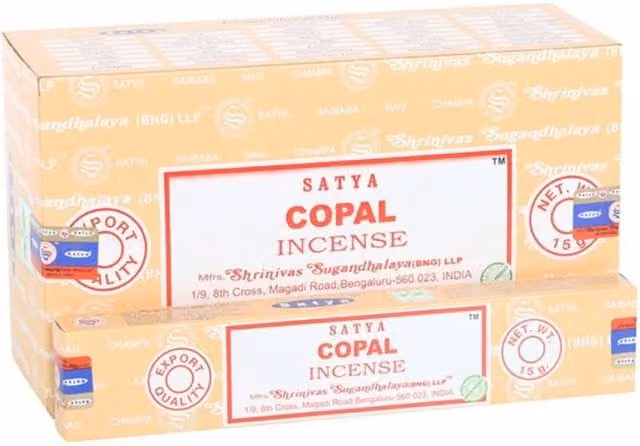Satya Copal Incense Sticks, 12 Pack, Brown
