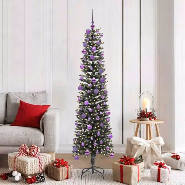 Berkfield Home Artificial Christmas Tree in Green, H 180 x W 50.5 x D 50.5 cm – 1