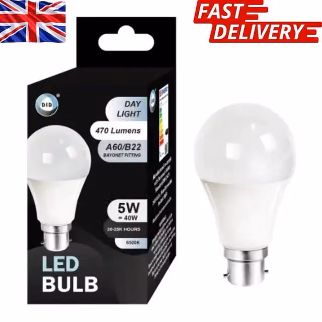 Bedsland 5W B22 Energy Saving LED Bulb in Cool White – 1