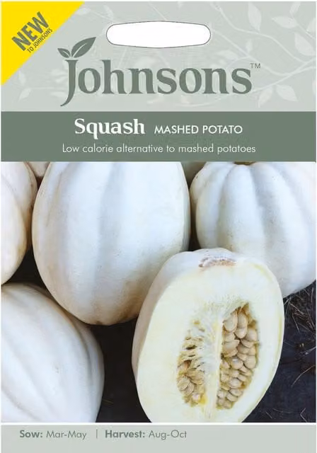 Mr Fothergill’s Seeds Ltd Squash Mashed Potato Vegetable Seeds, White