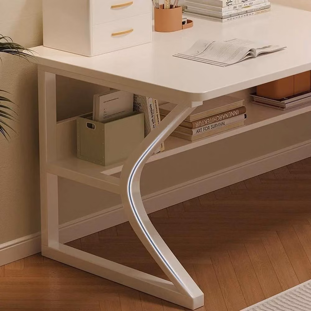 VOGREX White Modern Computer Desk for Home Office and Bedroom, W/D/H: 80 x 50 x 75 cm – 2