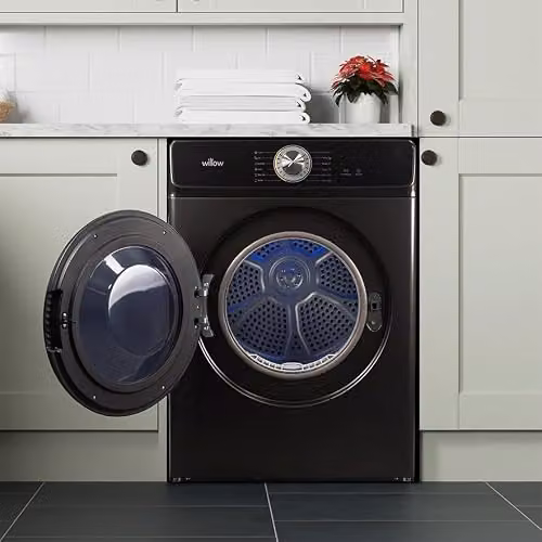 Willow W8TDB 8kg Vented Front Loading Tumble Dryer, Black – 2