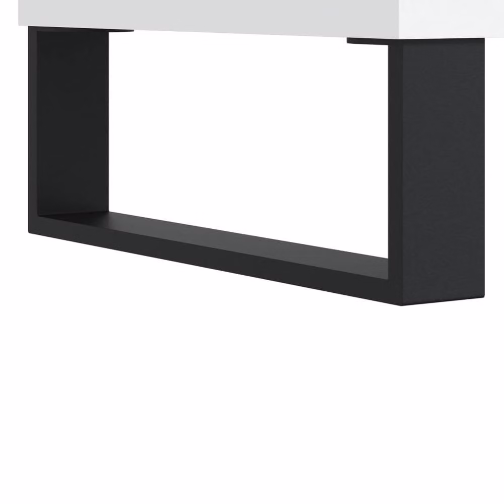 Berkfield Home White Matt Sideboard, W/D/H: 34.5 x 32.5 x 90 cm – 3