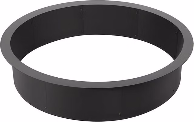 VEVOR Black Carbon Steel Fire Pit Ring, Diameter: 101.6 cm, Height: 21.59 cm – 1