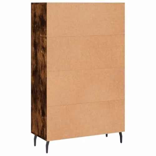 vidaXL Modern Highboard in Smoked Oak, W/D/H: 69.5 x 31 x 115 cm – 6