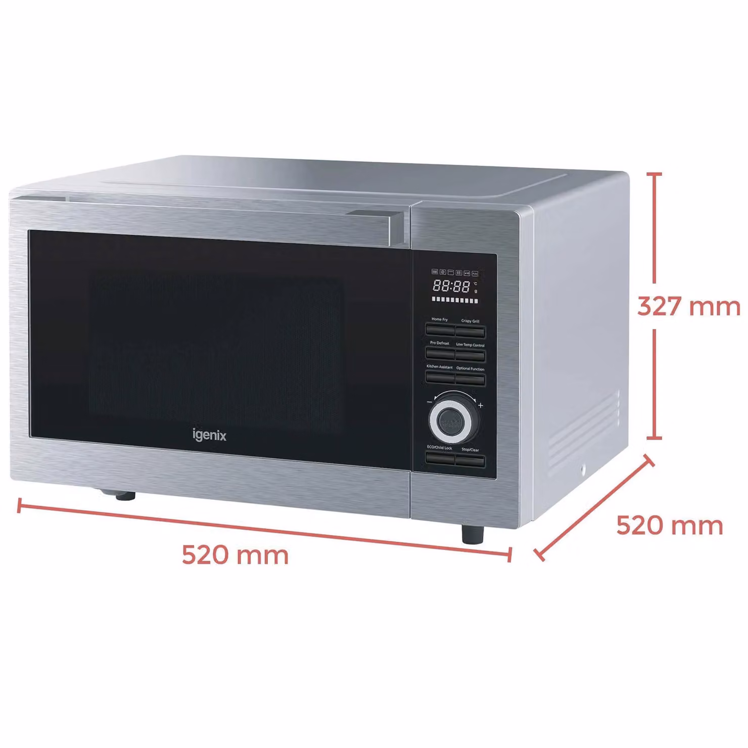 Igenix 30L Digital Combination Microwave with Grill and Convection in Silver – 4