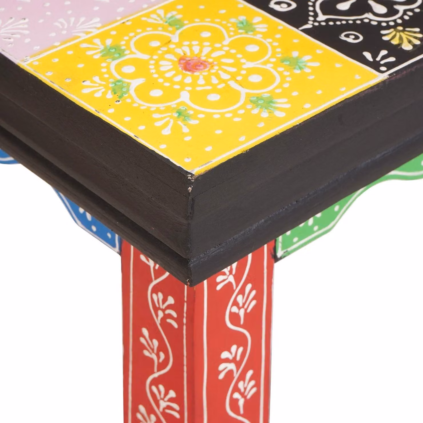 Berkfield Home 3-Piece Mango Wood Nesting Tables in Multicolour – 3