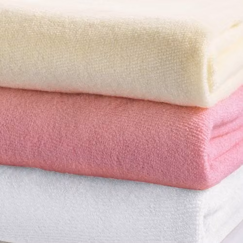 Chums Stretch Terry Fitted Sheets in Beige and Multicolour, W: 90 cm x L: 190 cm