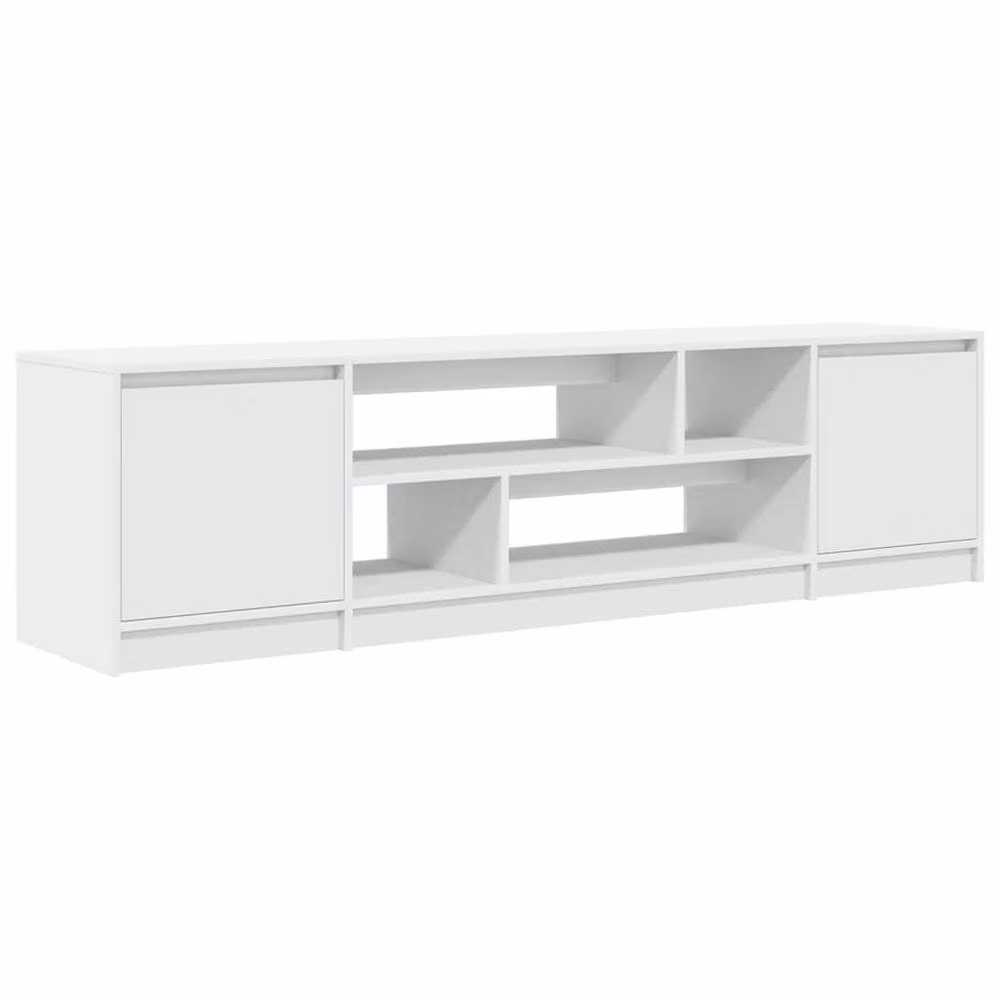 Berkfield Home Modern White TV Cabinet W: 188.5 cm, D: 41 cm, H: 50 cm – 2
