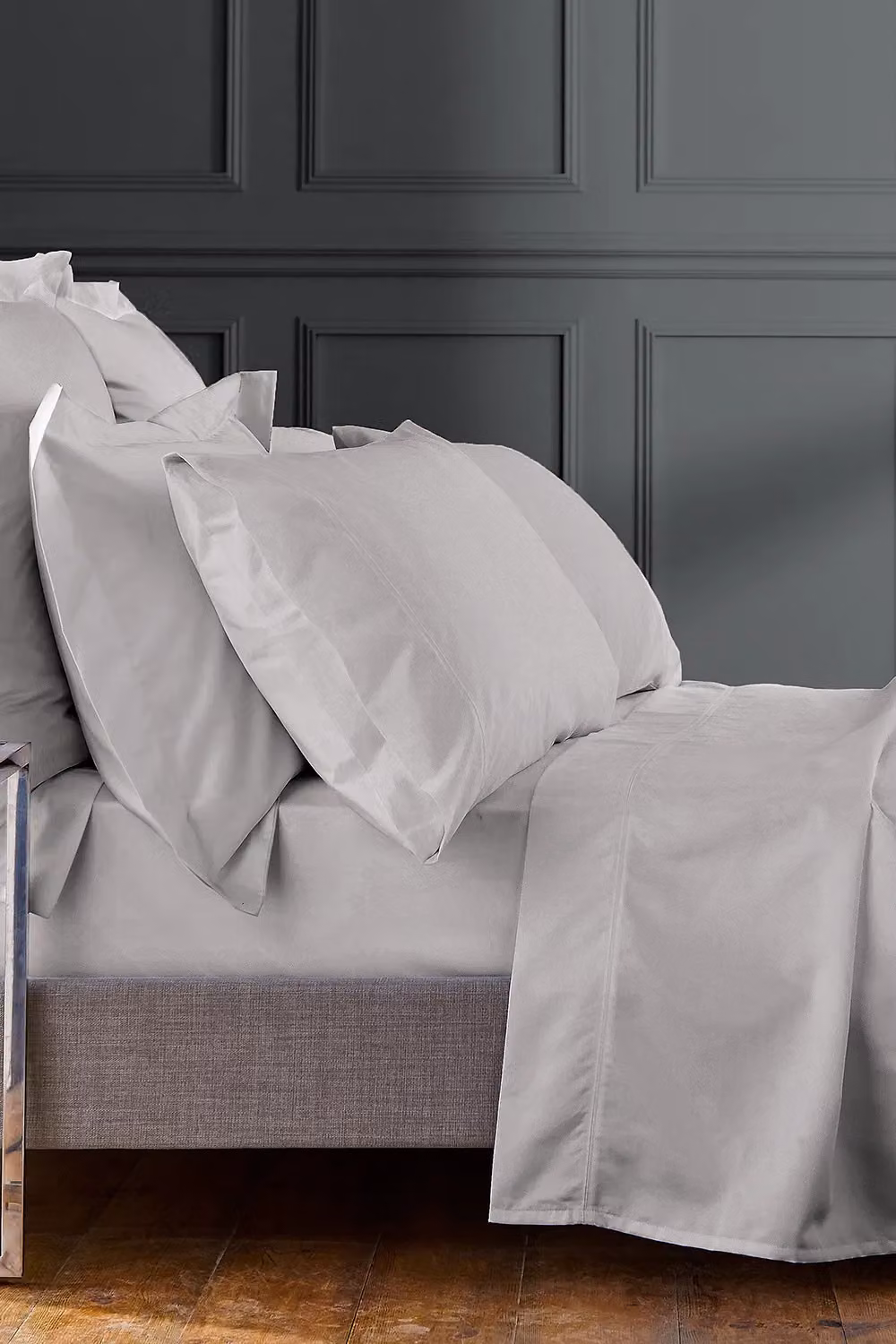 1951 Luxury 1000 Thread Count Egyptian Cotton Mako Satin Standard Pillowcase, Silver – 2