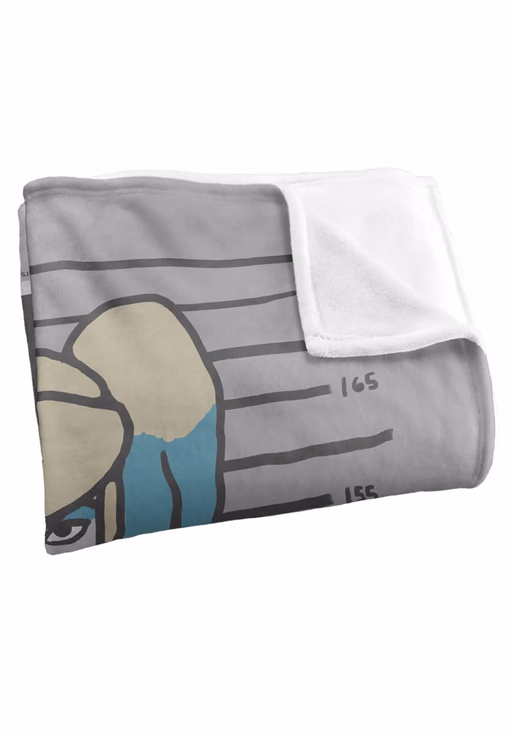 DC Comics Batman Harley Quinn Mugshot Blanket, White and Multicolour, W: 152 cm, D: 127 cm – 3