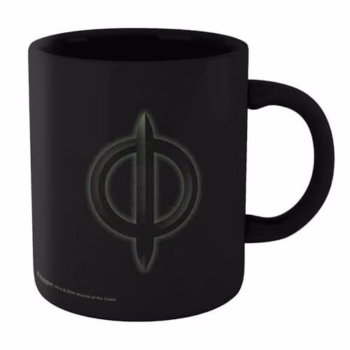 Zavvi Magic The Gathering Phyrexia Symbol Ceramic Mug in Black and Multicolour