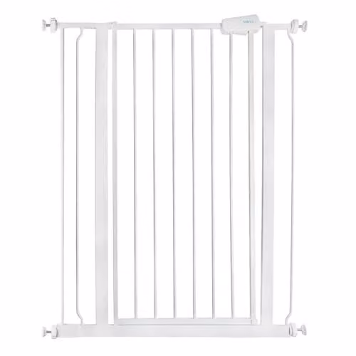 Safetots Extra Tall Metal Pressure Fit Safety Gate in White, Height: 104 cm, Width: 81.4 cm - 89 cm – 1