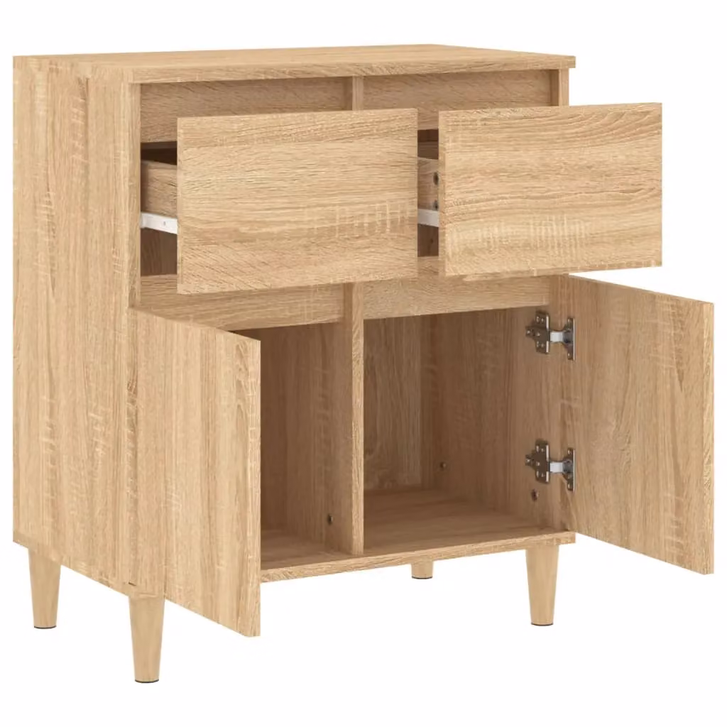 Berkfield Home Sonoma Oak Sideboard in Brown, W/D/H: 60 x 35 x 70 cm – 2