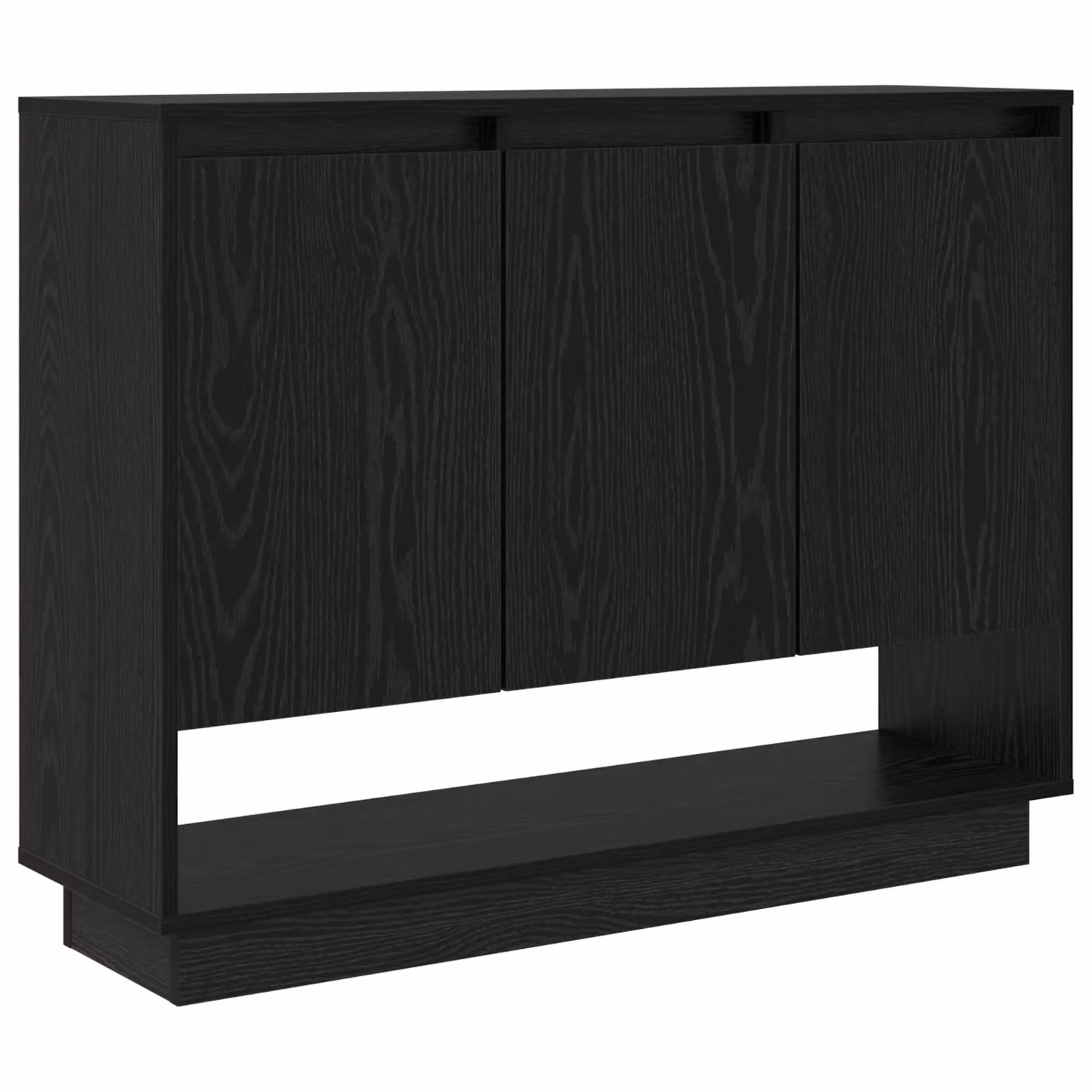 Berkfield Home Black Oak Sideboard with Shelf and Door, W/D/H: 97 x 29 x 75 cm – 2