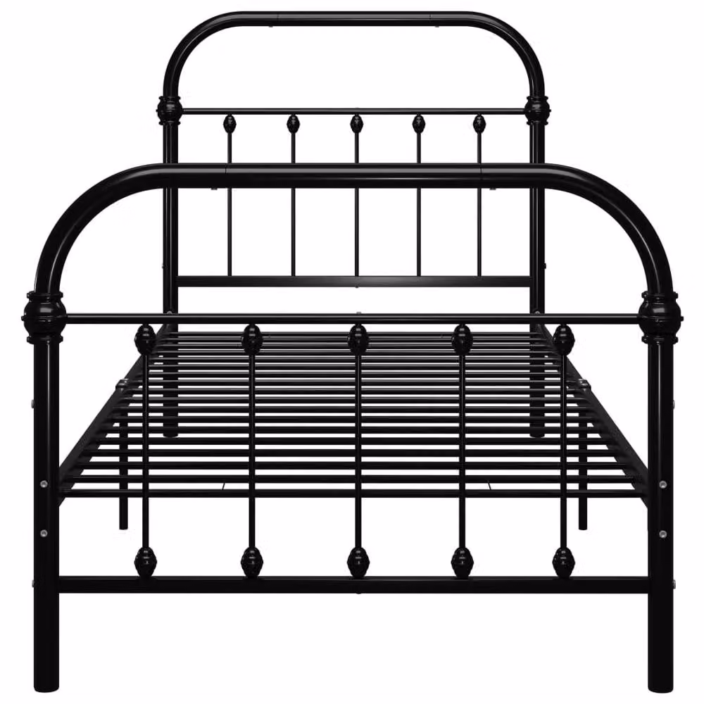 Berkfield Home Classic Metal Bed Frame, Black, W: 90 cm, L: 200 cm – 2